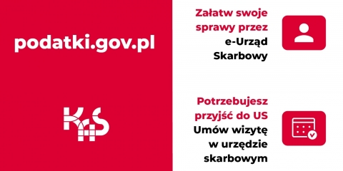 Załatwiaj sprawy przez e-Urząd Skarbowy, a wizytę umawiaj na podatki.gov.pl