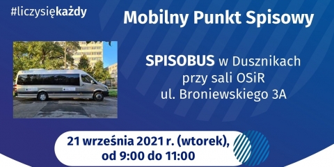 Spisobus w Dusznikach - wtorek 21 września, 9.00-11.00