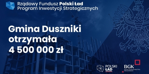 Projekt Gminy Duszniki wybrany do dofinansowania