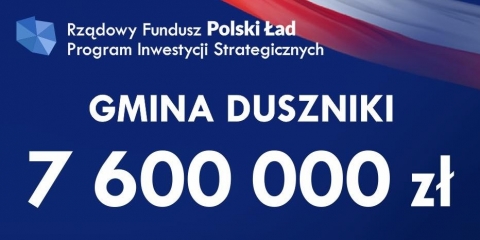 7 mln 600 tys. zł dla Gminy Duszniki
