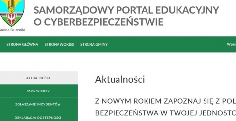 Samorządowy Portal Edukacyjny o Cyberbezpieczeństwie