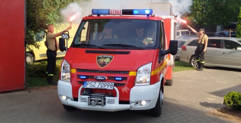 Nowy wóz bojowy w OSP Brzoza – ważny dzień dla lokalnej społeczności