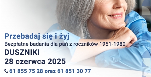 Bezpłatne badania mammograficzne