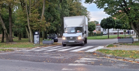 Transport ze sprzętem kupionym i zebranym przez Gminę Duszniki dla powodzian z Łambinowic