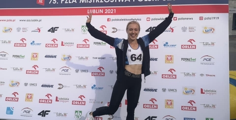 Julia Dziamska na Mistrzostwach Polski w Lublinie.