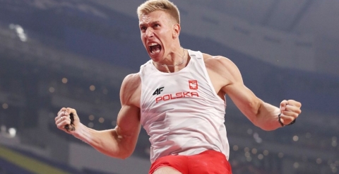 Piotr Lisek na MŚ Doha 2019, fot. sport.tvp.pl