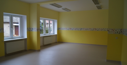 Wyremontowane pomieszczenia przedszkolne budynku przy ul. Broniewskiego w Dusznikach 